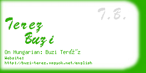 terez buzi business card